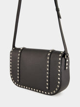 Valentino Garavani Rockstud Large Messenger Bag in Black Leather