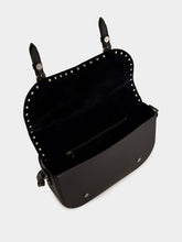 Valentino Garavani Rockstud Large Messenger Bag in Black Leather