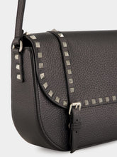 Valentino Garavani Rockstud Large Messenger Bag in Black Leather
