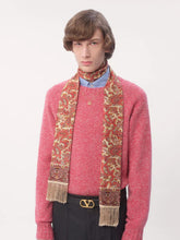 Voyage Imaginaire Silk Bandeau Scarf with Fringe | PDP - Fashion Clinic