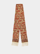 Voyage Imaginaire Silk Bandeau Scarf with Fringe | PDP - Fashion Clinic