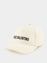 Valentino Garavani Ivory Embroidered Cotton Baseball Cap