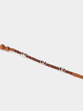 Valentino Garavani Dark Brandy Braided VLogo Bracelet