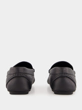 Valentino Garavani Black Leather Loafers with Logo