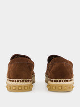 Valentino Garavani Fondant Brown Leisure Flows Espadrilles in Leather