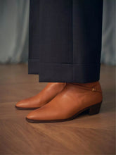 Valentino Garavani Roasted Pecan Pat Ankle Boots