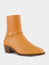 Valentino Garavani Roasted Pecan Pat Ankle Boots