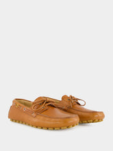 Valentino Garavani Driver Fastaway Loafer in Tobacco Buffalo Leather