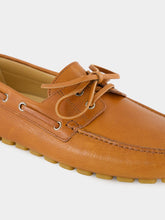 Valentino Garavani Driver Fastaway Loafer in Tobacco Buffalo Leather