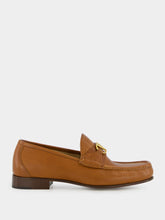 Valentino Garavani Tobacco V-Logo Signature Buffalo Loafers