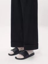 Valentino Garavani Black Coolside Rubber Slides