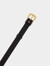 Valentino Garavani Black VLogo Signature Leather Belt