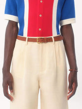 Valentino Garavani Deep Caramel VLogo Leather Belt