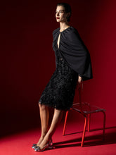 Johanna Ortiz Black Starlight Draped Jersey Bodysuit