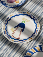 House of Capricorn Hand-Painted Comporta The Harvester Stoneware Dinner Plate