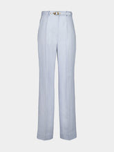 Zimmermann Sky Stripe Rebellion Pinstripe Linen Trousers