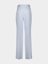 Zimmermann Sky Stripe Rebellion Pinstripe Linen Trousers