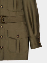 Zimmermann Dark Olive Rebellion Utility Wool Jacket