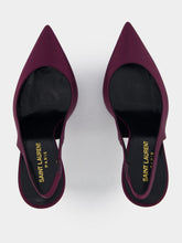 Saint Laurent Zoe Slingback Satin Pumps