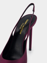 Saint Laurent Zoe Slingback Satin Pumps