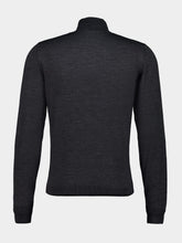 Piacenza 1733 Grey Virgin Wool High-Neck Jumper