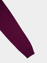 Piacenza 1733 Burgundy fine merino wool crewneck