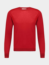 Piacenza 1733 Red Crewneck Cashmere Sweater