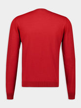 Piacenza 1733 Red Crewneck Cashmere Sweater