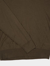 Piacenza 1733 Army Green Virgin Wool V-Neck Jumper