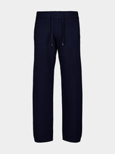 Piacenza 1733 Navy Wool Straight Trousers