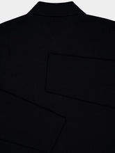 Piacenza 1733 Black Wool Long-Sleeve Shirt