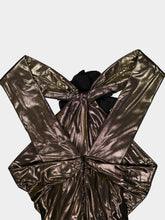 Saint Laurent Laminated midi dress