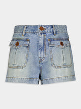 Zimmermann High Rise Denim Shorts