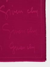 Givenchy Red Cherry Signature Silk Wool Shawl