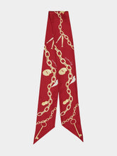 Givenchy Red Cherry Lucky Charms Silk Bandeau