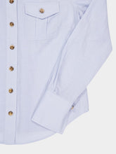 Zimmermann Pale Blue Ramie Safari Shirt