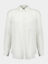 Saint Laurent Striped Silk Satin Shirt