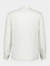 Saint Laurent Striped Silk Satin Shirt