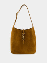 Saint Laurent Le 5 à 7 Handbag in Orange Caramel Cognac Suede Satin Calf
