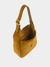 Saint Laurent Le 5 à 7 Handbag in Orange Caramel Cognac Suede Satin Calf