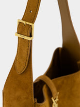 Saint Laurent Le 5 à 7 Handbag in Orange Caramel Cognac Suede Satin Calf