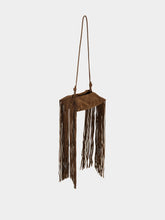 Altuzarra Chocolate Origami Fringe Mini Bag