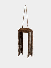 Altuzarra Chocolate Origami Fringe Mini Bag