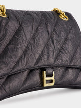 Balenciaga Black Quilted Crush Medium Chain Bag