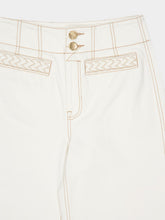 Zimmermann Vintage Cream Roselight Flare Jeans