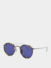 Eyevan 7285 Blue 717E Round Sunglasses