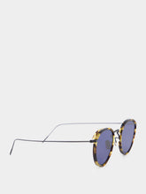 Eyevan 7285 Blue 717E Round Sunglasses
