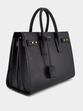 Saint Laurent Black Small Sac de Jour in Supple Grained Leather