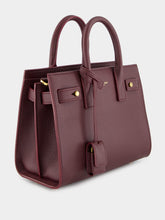 Saint Laurent Rouge Cabernet Nano Sac de Jour in Supple Grained Leather