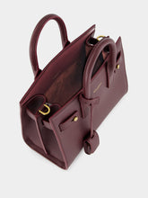 Saint Laurent Rouge Cabernet Nano Sac de Jour in Supple Grained Leather